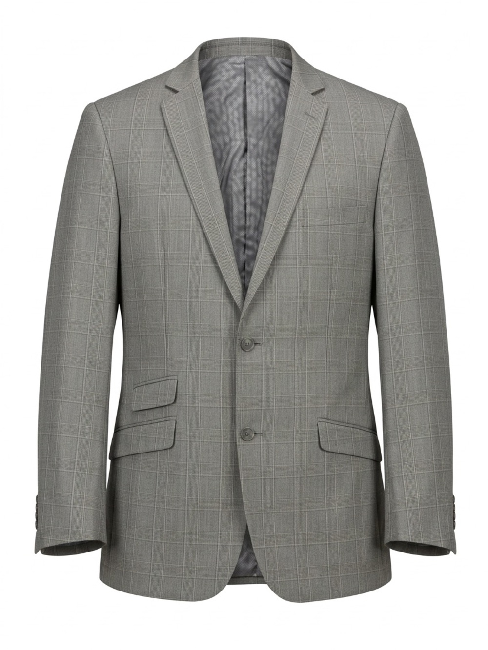 Marc Ecko Gray Windowpane Sport Coat